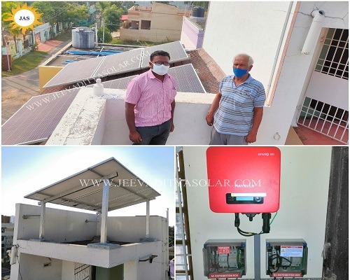 Solar system for home in Keelkattalai